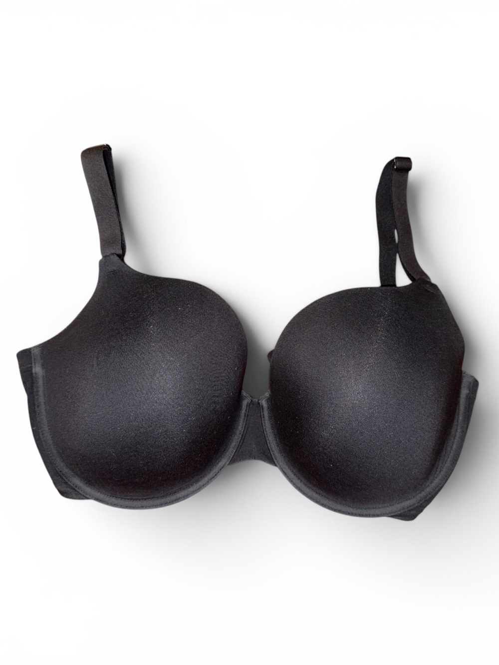 Fruit of the Loom Padded Cotton Black Underwire Full Support Bra 40DDD